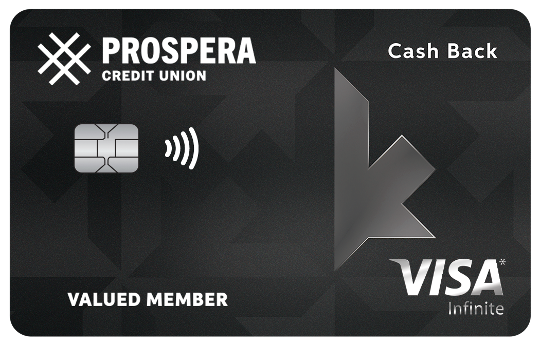 The premium Visa Infinite credit card offers cash back and insurance.